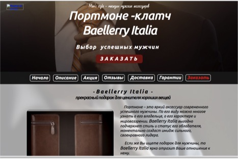Кейс по продаже портмоне с одностраничника на 60 000 р. чистыми Кейс по продаже портмоне с одностраничника на 60 000 р. чистыми